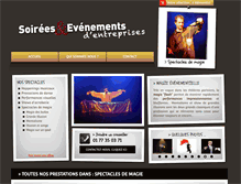 Tablet Screenshot of magie.show-evenementiel.com